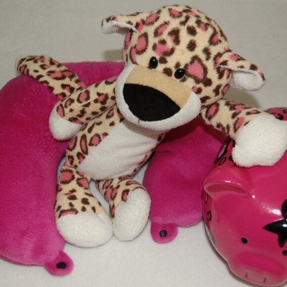 Bundle of 3: Circo Cheetah, Travel Pillow, & Piggy Bank - Picture 4 of 9
